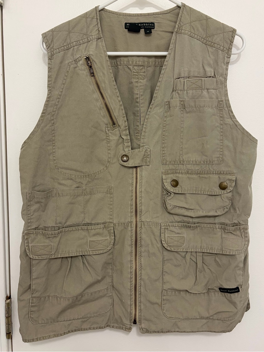 Royal Robbins Olive Utility Field Vest 100% cotton